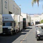 Blick auf das Wahrzeichen Hollywoods vom Gelände der Paramount Studios. Foto: Hinze
